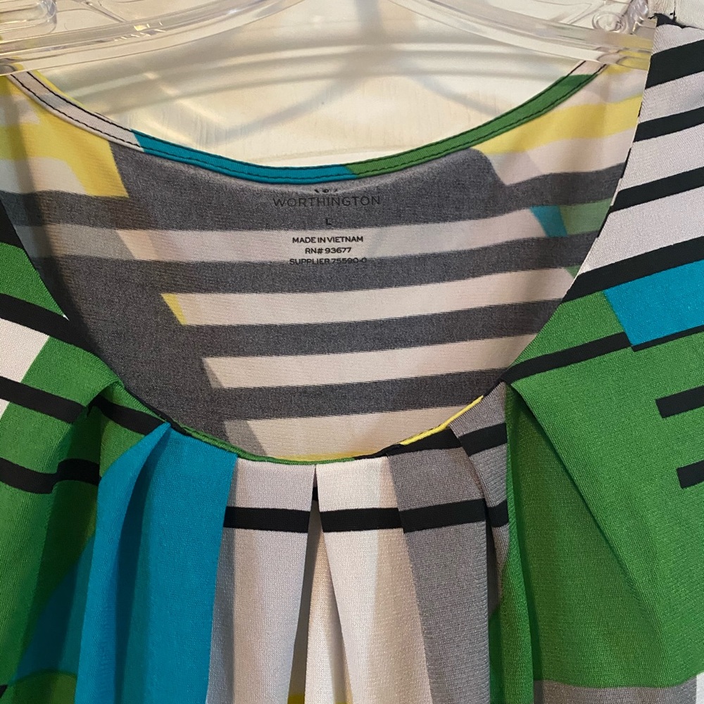 MUST GO! Price Drop! Multi Color Sleeveless Blouse